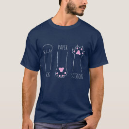 Cat Rock Paper Scissor T-Shirt