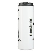 Cat Rock Star Stoppen Sie nicht Meow Thermosbecher (Rückseite)