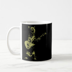 Cat Rocker Funny Kitty Cat Spielende Gitarrenmusik Kaffeetasse