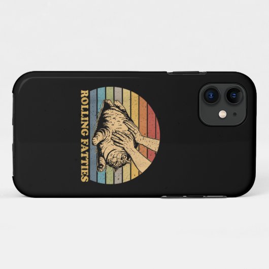 Cat Rolling Fatties Funny Case-Mate iPhone Hülle (Rückseite (Horizontal))