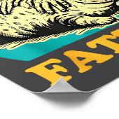 Cat Rolling Fatties Funny For Men Women  Poster (Ecke)