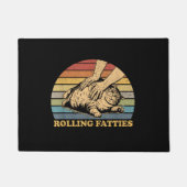 Cat Rolling Fatties Funny Fußmatte (Vorderseite)
