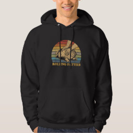 Cat Rolling Fatties Funny Hoodie
