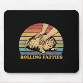 Cat Rolling Fatties Funny Mousepad (Vorne)