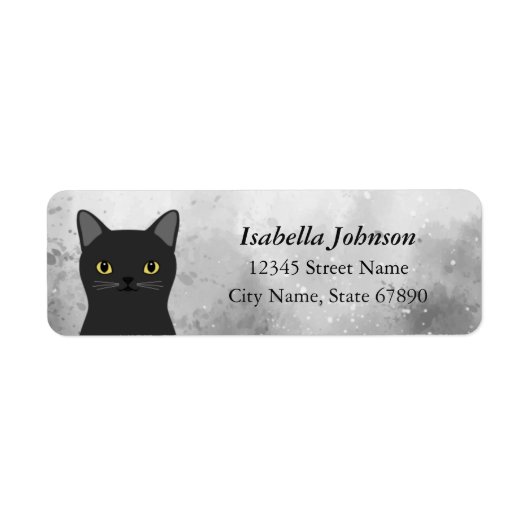 Cat-Rücksendeadressen-Aufkleber (Vorne)