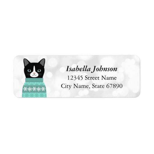 Cat-Rücksendeadressen-Aufkleber (Vorne)