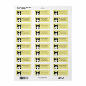 Cat-Rücksendeadressen-Aufkleber (Vorne)