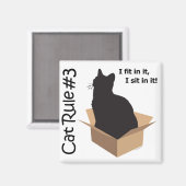 Cat Rule #3-Magnete Magnet (Vorderseite/Rückseite)