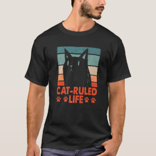 Cat Ruled Life Cat Familie Kitten Verwandte Sarcas T-Shirt