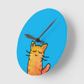 Cat Runde Wanduhr (Winkel)