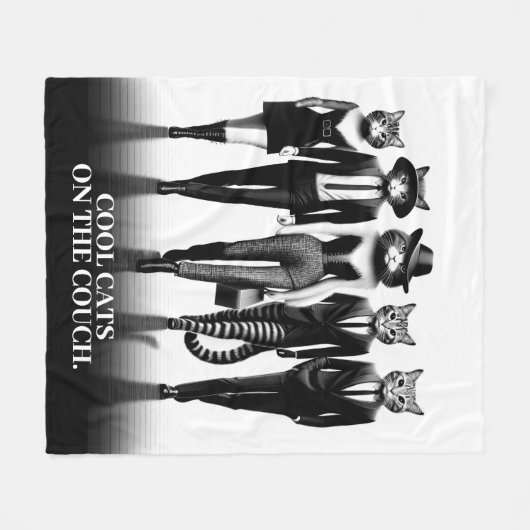 Cat Runway Models durch den Catwalk Fleecedecke (Vorderseite (Horizontal))