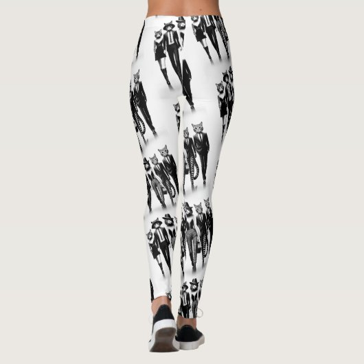 Cat Runway Models durch den Catwalk Leggings (Rückseite)