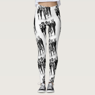 Cat Runway Models durch den Catwalk Leggings