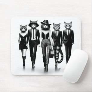 Cat Runway Models durch den Catwalk Mousepad