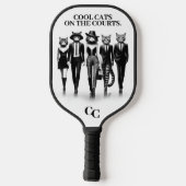 Cat Runway Models durch den Catwalk Pickleball Schläger (Rückseite)