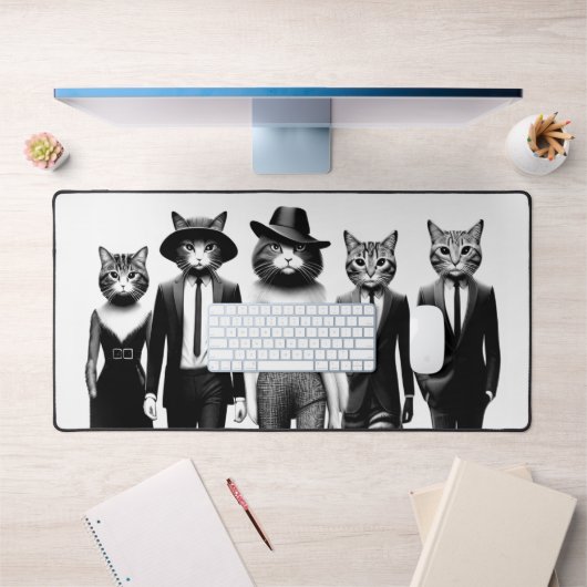 Cat Runway Models durch den Catwalk Schreibtischunterlage (Büro 1)