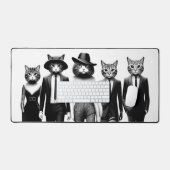 Cat Runway Models durch den Catwalk Schreibtischunterlage (Tastatur & Maus)