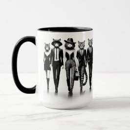 Cat Runway Models durch den Catwalk Tasse