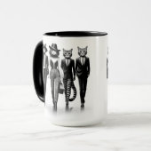 Cat Runway Models durch den Catwalk Tasse (Vorderseite Links)
