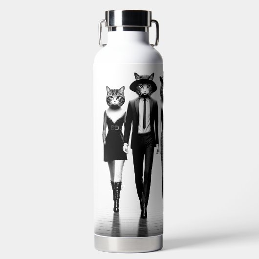 Cat Runway Models durch den Catwalk Trinkflasche (Vorderseite)