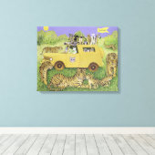 Cat Safari Leinwanddruck (Insitu (Holzboden))