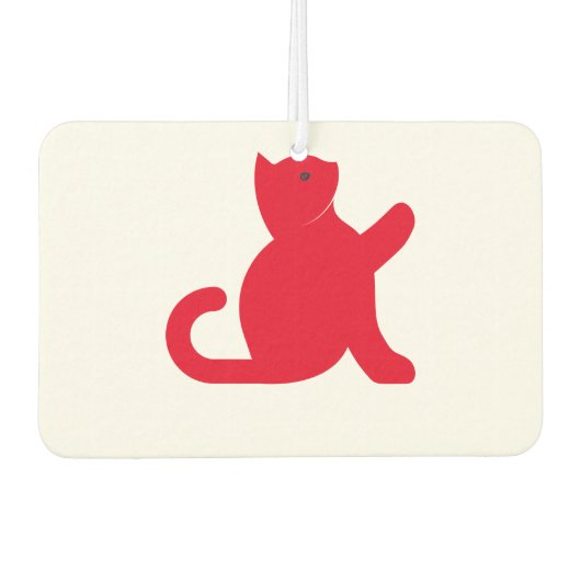 Cat sagt Hallo Autolufterfrischer (Vorderseite)