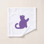 Cat sagt Hallo Badhandtuch Set (Waschlappen)