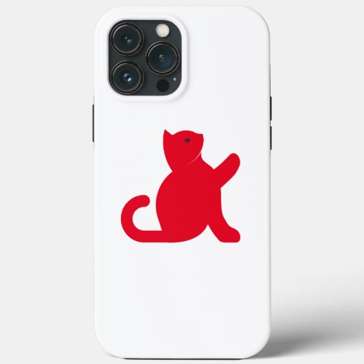 Cat sagt Hallo Case-Mate iPhone Hülle (Rückseite)