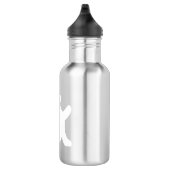 Cat sagt Hallo Edelstahlflasche (Rechts)