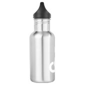 Cat sagt Hallo Edelstahlflasche (Links)