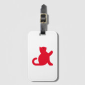 Cat sagt Hallo Gepäckanhänger (Vorderseite Vertikal)