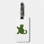 Cat sagt Hallo Gepäckanhänger (Rückseite vertikal)