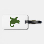 Cat sagt Hallo Gepäckanhänger (Rückseite horizontal)