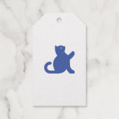 Cat sagt Hallo Geschenkanhänger (Rückseite)