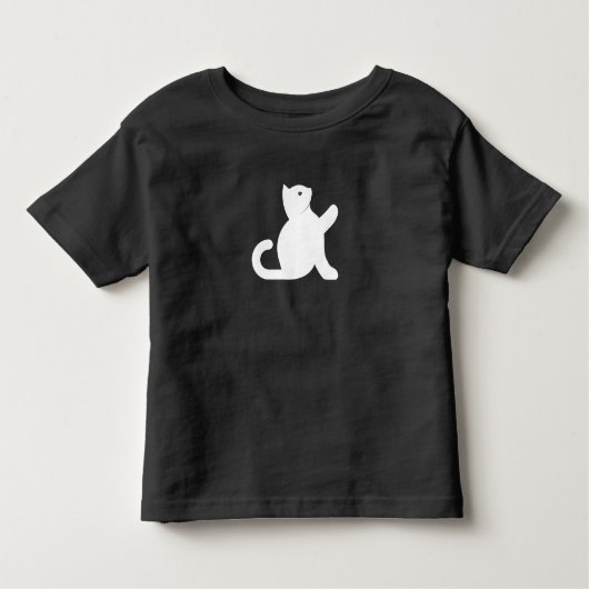 Cat sagt Hallo Kleinkind T-shirt (Vorderseite)