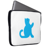 Cat sagt Hallo Laptopschutzhülle (Vorne Rechts)