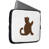 Cat sagt Hallo Laptopschutzhülle (Vorne Rechts)