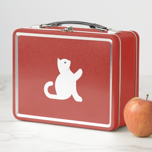 Cat sagt Hallo Metall Brotdose (Beispiel)