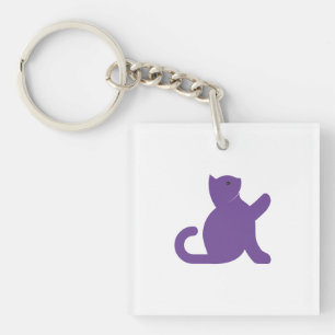 Cat sagt Hallo Schlüsselanhänger