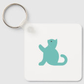 Cat sagt Hallo Schlüsselanhänger (Vorderseite)