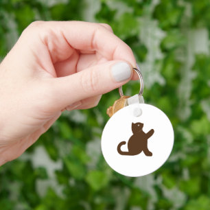 Cat sagt Hallo Schlüsselanhänger
