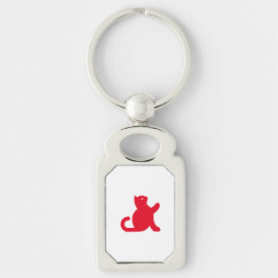 Cat sagt Hallo Schlüsselanhänger