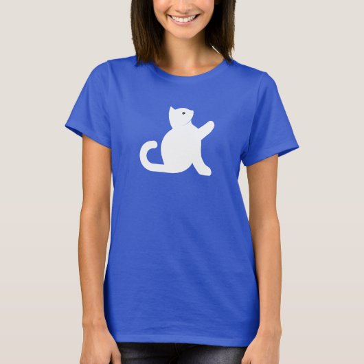 Cat sagt Hallo T-Shirt (Vorderseite)
