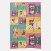 Cat sagt: Hey Funny Memes    Geschirrtuch (Vertikal)