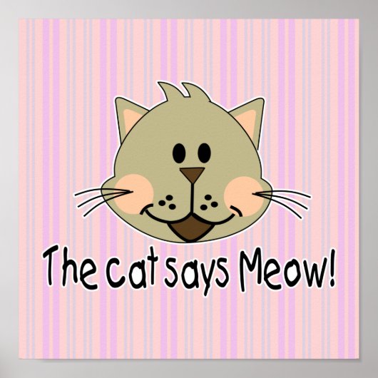 Cat sagt Meow Poster (Vorne)