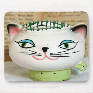 Cat Salt Shaker von 1958 Mousepad