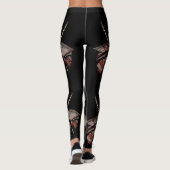 Cat Samurai Warrior Japanisch Leggings (Rückseite)