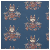 Cat Samurai Warrior Japanisch Stoff (Muster)