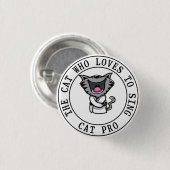 Cat Sängerin Button (Vorne & Hinten)