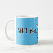 Cat santa claws paws katzenhafte lustige Witze Wei Kaffeetasse (Links)